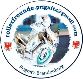 Rollerfreunde Prignitz Logo Weiss